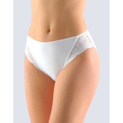 Gina Dámske klasické nohavičky s úzkym bokom 10216P biela