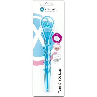 Miradent Четка за почистване на език Tong-Clin De Luxe, синя