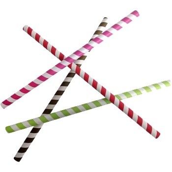 Image 1 of Horecano BARWARE-Хартиени сламки в опаковка 50бр Ø1х25cm МИКС (HC-93980) 194630 (0193980)