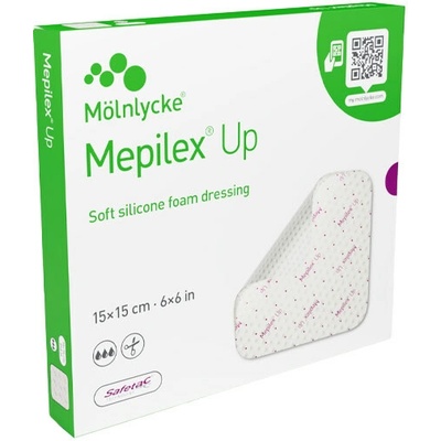 Mepilex Up sterilní silikonové krytí 15 x 15 cm 5 ks