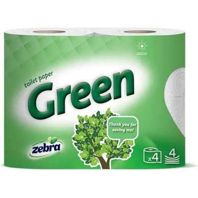 Zebra тоалетна хартия еко green - 4 бр (z-e-g-4)