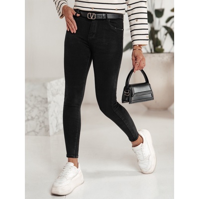 Basic dámské skinny džíny blackin uy2221 Černé