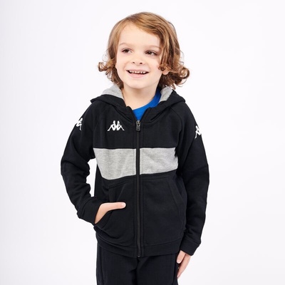 Kappa 4soccer Dacciozi mikina JR černá/šedá