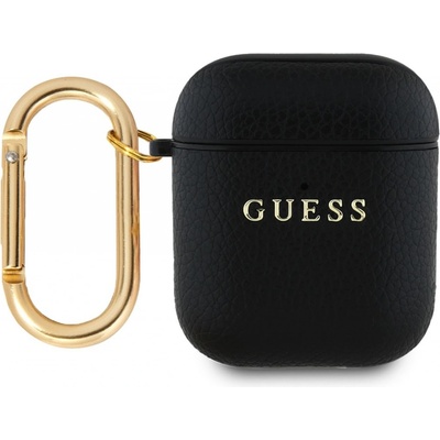 Guess PU Grained Classic Logo Pouzdro pro AirPods 1/2, GUA2PGUGMK