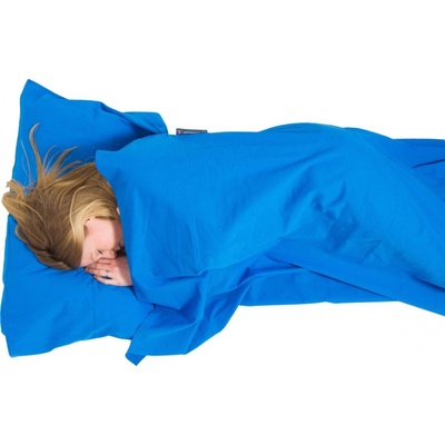 Lifeventure Cotton Sleeping Bag Liner Rectangular modrá