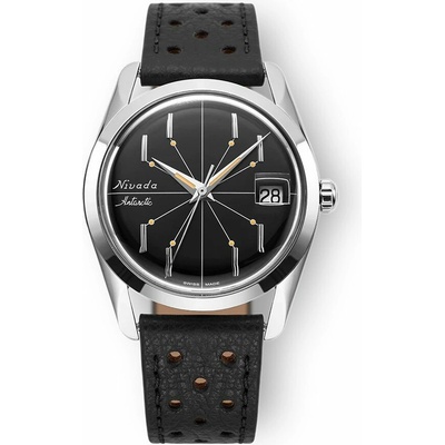 Nivada Grenchen Antarctic Spider Black - Black Racing Strap
