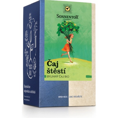 Sonnentor čaj štěstí bio 27 g dvoukomorový 18 vreciek