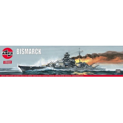 Airfix Bismarck Model Set lode 1:600 170 dielov