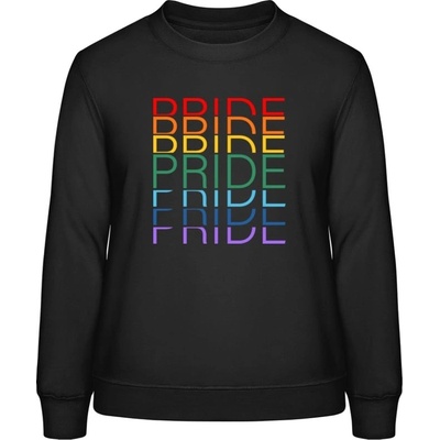 AWDis Sweat mikina Dúhový dizajn Pride Pride Pride čierna