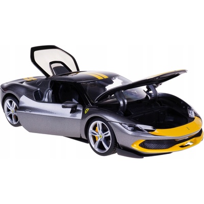 Bburago Ferrari 296 GTB Assetto Fiorano šedá 1:18