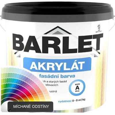 Barvy a laky Hostivař Míchaná akrylátová fasádní barva BARLET AKRYLÁT V4013 - 5 kg - B 074