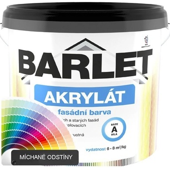 Barvy a laky Hostivař Míchaná akrylátová fasádní barva BARLET AKRYLÁT V4013 - 20 kg - D 144
