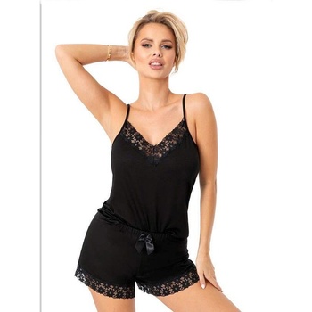 Donna Дамска пижама Piama-Niki-Short-Czarna-CzarnyV-65725-Czarny - Бордо, размер M