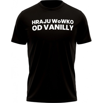 Honzaj tričko VanillaWOW černá