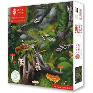 Flame Tree Publishing Пъзел Flame Tree от 1000 части - Дълбоко в гората (9781804178652)