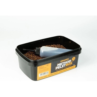 Mikbaits Method Pelet Box 400g + 120ml Activator Polnočný Pomaranč