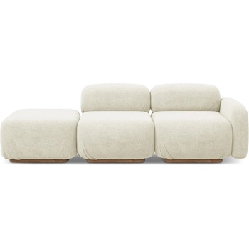 makamii Кремав модулна лежанка от букле (ляв ъгъл) Ailani - Makamii (AILANI_3SOL_7_W1_C6)