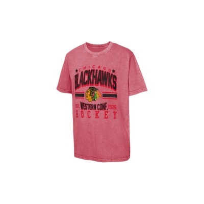 dětské triko NHL Outerstuff Chicago Blackhawks Pigment Dyed červená