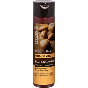 Dr. Santé Argan hydratačný šampón pre poškodené vlasy Argan Oil and Keratin Cleanses and Moisturizes 250 ml