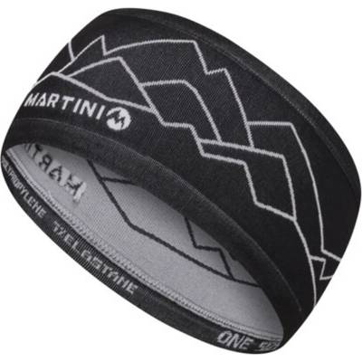 Martini Argon Light Knitted Headband Black/White