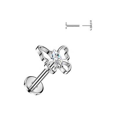 Šperky4U Piercing do brady PUSH IN labreta TITAN TIT1785