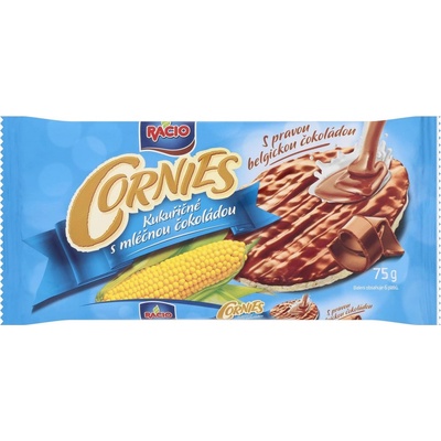 Racio cornies kukuřičné chlebíčky s mléčnou čokoládou 75 g