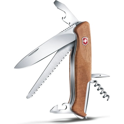 Victorinox Швейцарски джобен нож Victorinox - RangerWood 55, 10 функции (0.9561.63)