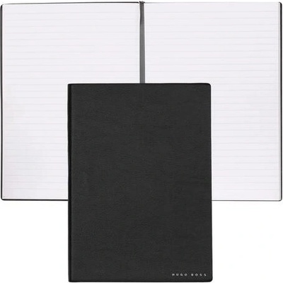 HUGO BOSS Тефтер Essential Storyline, на редове, A5, черен (HNH121AL)