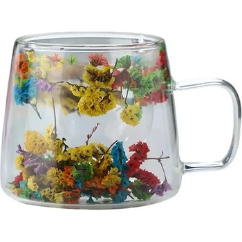 CupHup Стъклена термо чаша CupHup Blum с двойно дъно, Autumn (Blum-01-04)