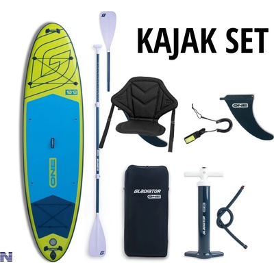 paddleboard GLADIATOR One 10'8'' Lime Kajak Set