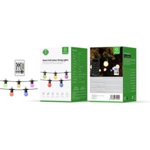 WOOX Smart Home външна парти светлина - R5195 (10 RGB+CCT, 9 м, дистанционно управление) (R5195)