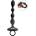 Anos Flexible Anal Beads with Jumping Vibrations Black