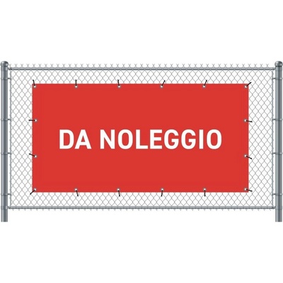Jansen Display Standardní banner na plot 200 x 100 cm K pronájmu italština Červené, 2000 x 1000 mm