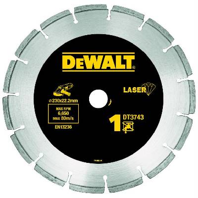 Диск за сухо рязане на строителни материали и бетон, 125 мм x 22, 2 мм DT3741 (DT3741)