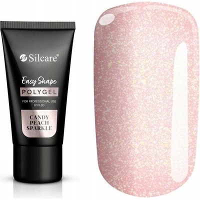 Silcare Acrylgel Polygel UV LED Easy Shape Candy Peach Sparkle 30 g