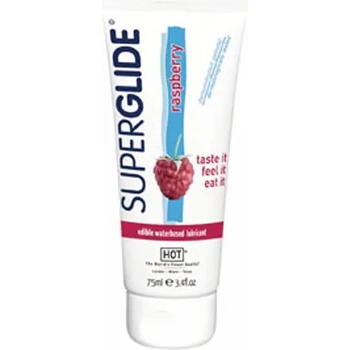 Image 1 of HOT Cosmetics Ядящ се ароматизиран лубрикант "superglide" ар. Малина
