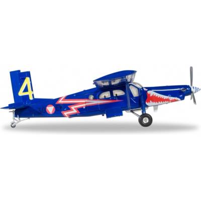 Herpa Pilatus PC-6 Turbo Porter Austrian Air Force 4. Flächenstaffel Blaue Elise 1:72