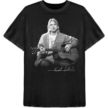 Kurt Cobain tričko Guitar Černá