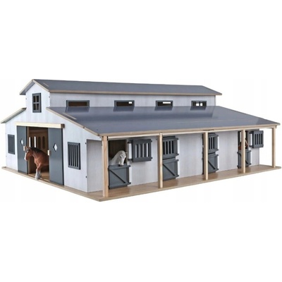 Kids Globe Dřevěná stáj s 7 boxy měřítko 1:24