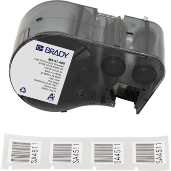 Brady M5-97-488 / 170887, 22.86 mm, Polyester, черно копиране / бял фон (170887)