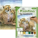 Malování podle čísel 22 x 30 cm Leopard s mláďatem