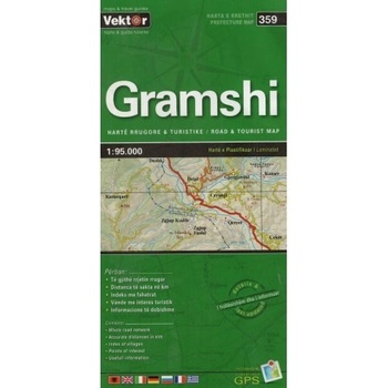 mapa Gramshi 1:95 t. laminovaná