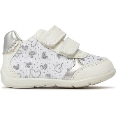 GEOX Сникърси Geox B Elthan Girl B451QB 0AW54 C0007 White/Silver (B Elthan Girl B451QB 0AW54 C0007)