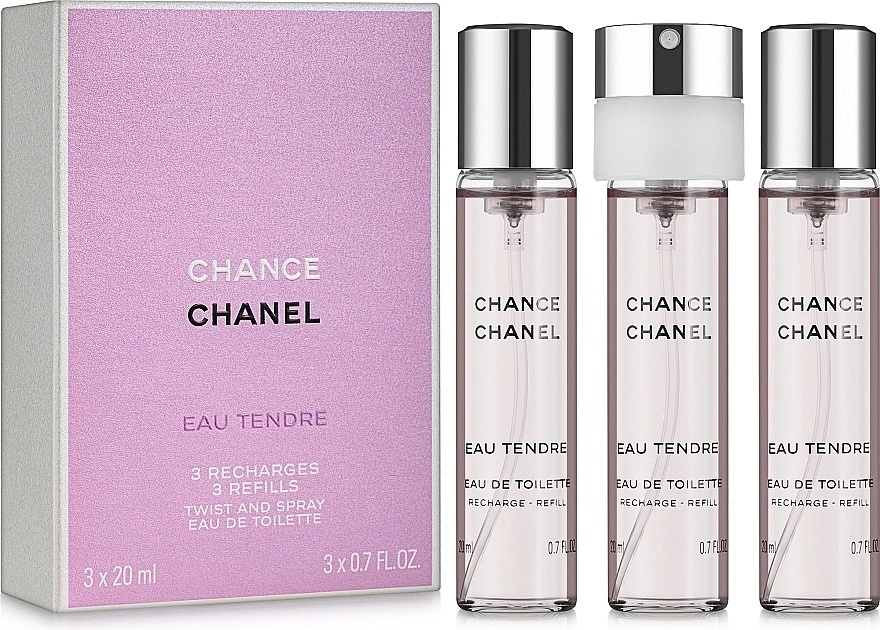 Chanel Chance Eau Tendre toaletní voda dámská 3 x 20 ml náplň od 2