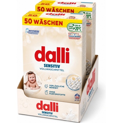 Dalli Sensitiv univerzální prací prášek pro citlivou pokožku 2 x 50 PD