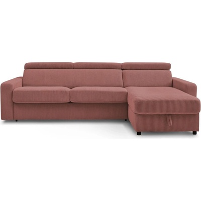 Bobochic Розов разтегателен ъглов диван от рипсено кадифе (променлив) Monaco - Bobochic Paris (WT-LUZZ-NRPU-W_2 P1140 N.CZ)