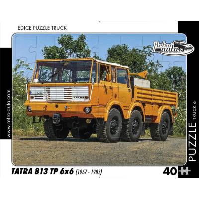 Retro cars - Puzzle TRUCK Tatra 813 TP 6x6 (1967-1982) - 40 - 99 piese