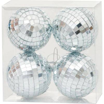 MagicHome Vianoce Koule Vánoce, 4 ks, mix, na vánoční stromek, 8 cm