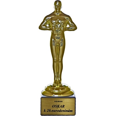 Soška Oscar k 20. narodeninám