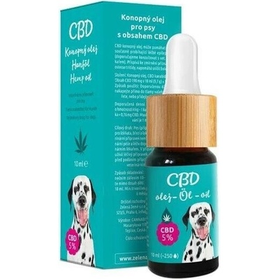 CBD kvapky pre malé psy a mačky 5% 10 ml